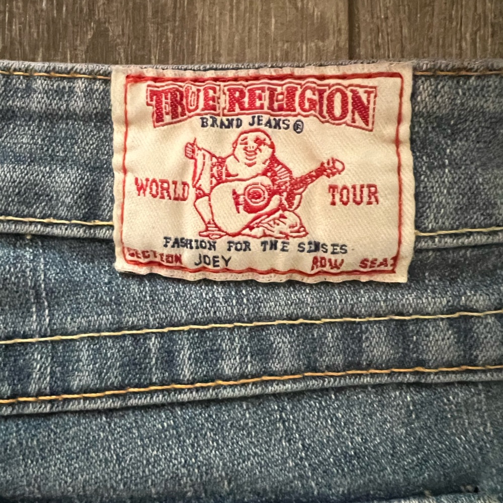 🚫SOLD🚫 Vintage True Religion Joey Low Cut Flare Jeans twisted seam - Picture 5 of 5